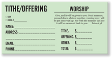 Church Envelopes Green