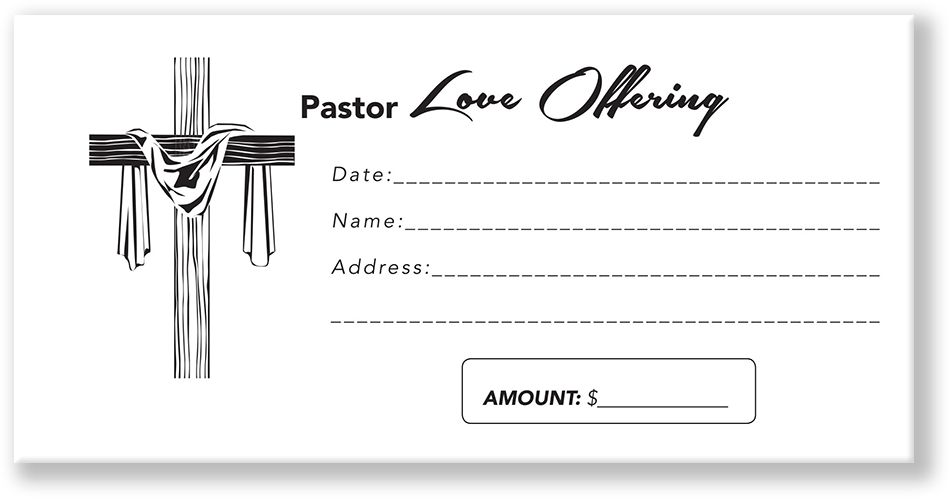 Pastor Love Church Envelope Design