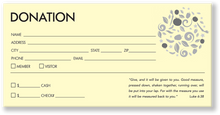 Church Donation Envelopes Yellow