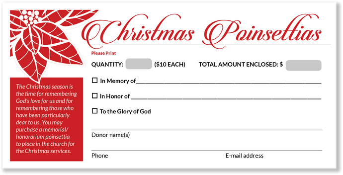 Christmas Offering Envelopes for Church