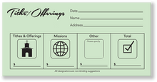 Church Envelopes Green