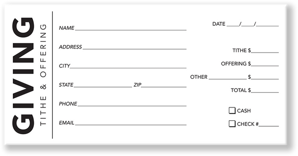 01 007 Tithe Offering