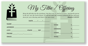 Church Envelopes Green