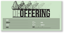 Church Offering Envelopes Green