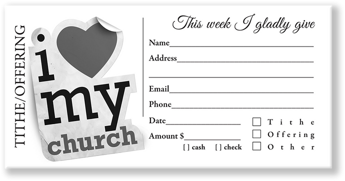 Church Offering Envelopes