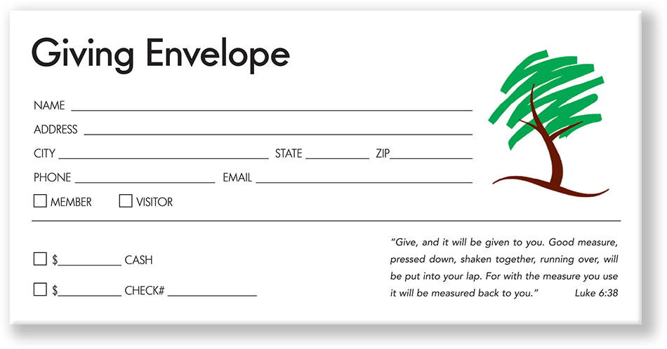 Church Giving Offering Envelopes
