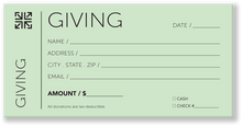 Church Giving Envelopes for Tithing