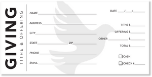 Offering Envelopes for Church