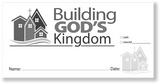 Black and white Building Fund Offering Envelope