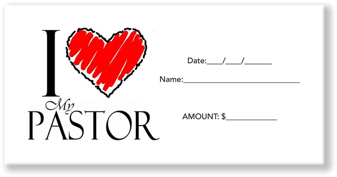 Love Your Pastor Offering Envelope