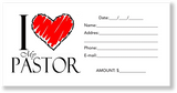 Love My Pastor Tithing Envelopes