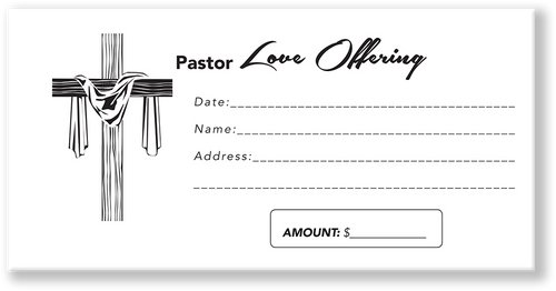 Pastor Love Church Envelope Design