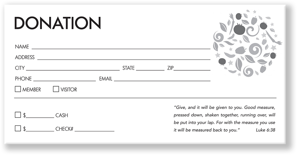 Church Donation Tithing Envelopes Blue