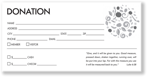 Church Donation Tithing Envelopes Blue