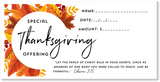 Thanksgiving Offering Envelopes for Church
