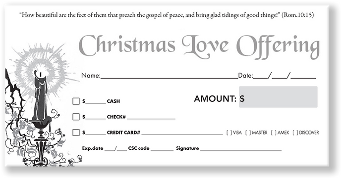 Christmas Offering Envelope