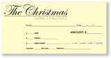 Christmas Offering Envelope Yellow