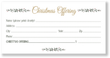 Christmas Offering Envelope White