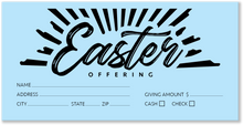 Blue Easter Offering Envelopes for Church