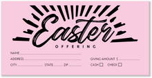 Pink Easter Offering Envelopes for Church