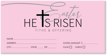 Easter Pink Offering Envelopes for Church