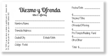 Spanish Offering Envelopes