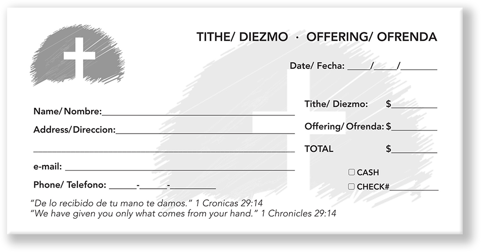 Spanish Offering Envelopes