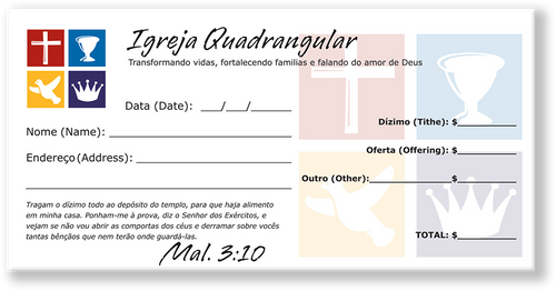 Portuguese Offering Envelopes