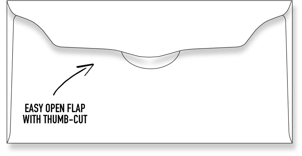 Blank Offering Envelope White