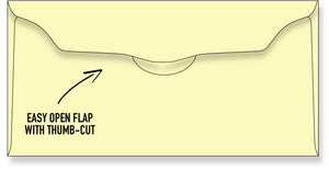 Blank Offering Envelope Yellow
